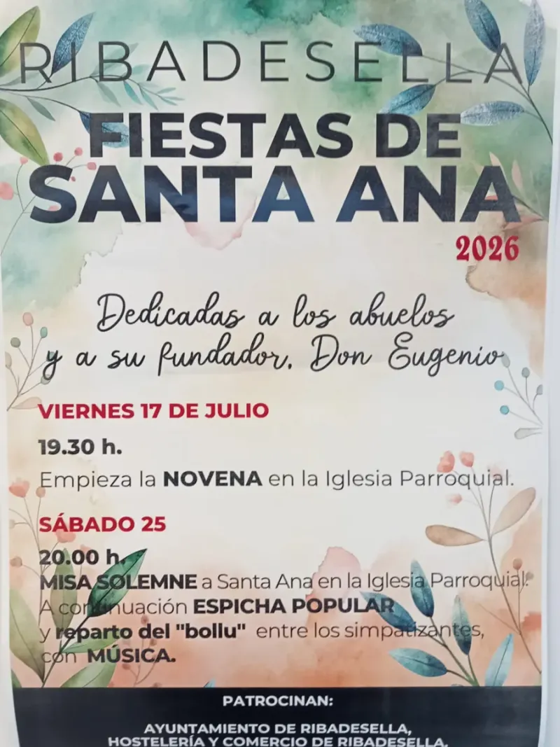 Ribadesella celebra la Fiesta de Santa Ana con misa y espicha popular