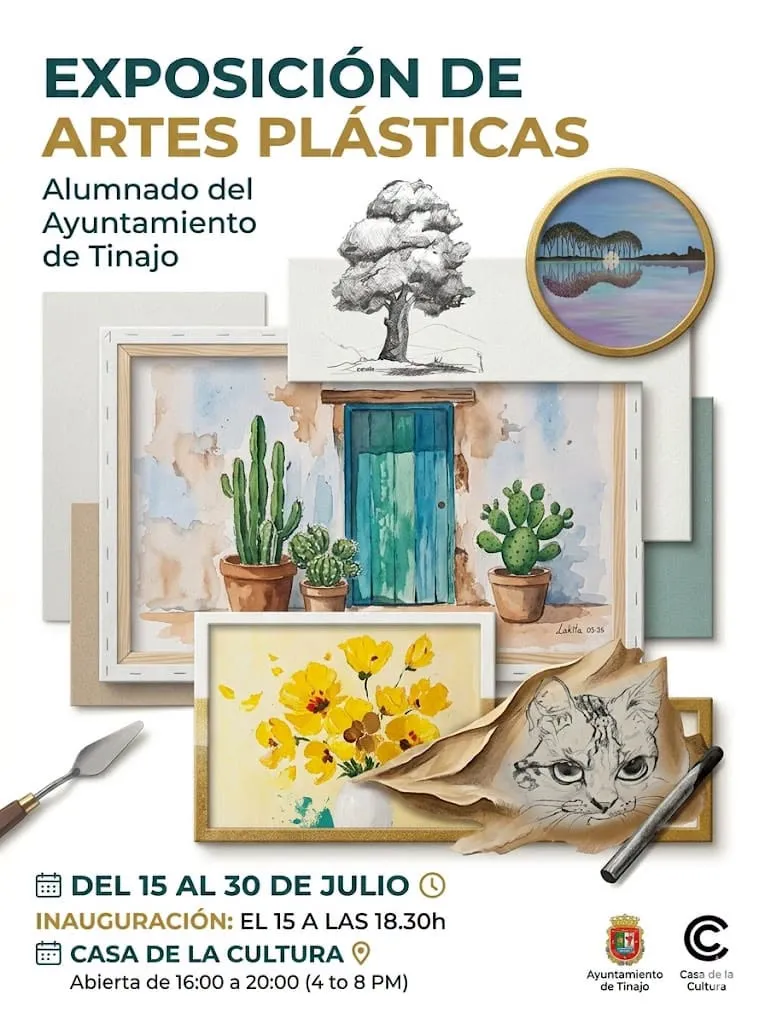 Tinajo expone las creaciones de sus artistas locales en la Casa de la Cultura