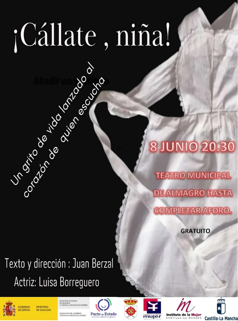 Almagro programa 'Cállate, niña' en el Teatro Municipal