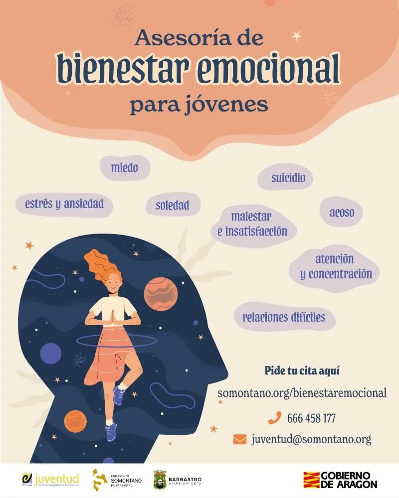 Comarca de Somontano lanza asesoría gratuita de bienestar emocional para jóvenes