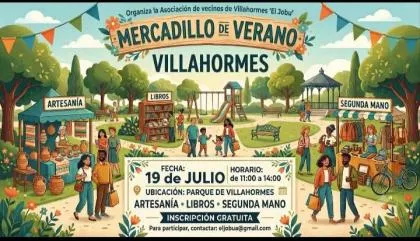 Villahormes celebra su Mercadillo de Verano con artesanía y segunda mano