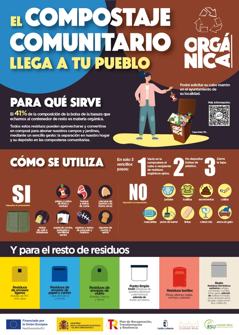 Fuencaliente inicia la recogida selectiva de biorresiduos con compostaje comunitario