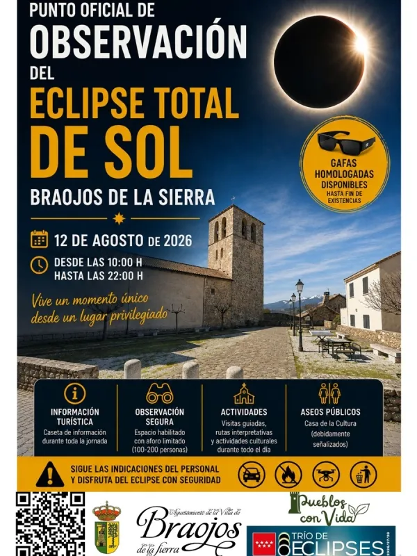 Braojos de la Sierra se prepara para vivir el eclipse total de 2026