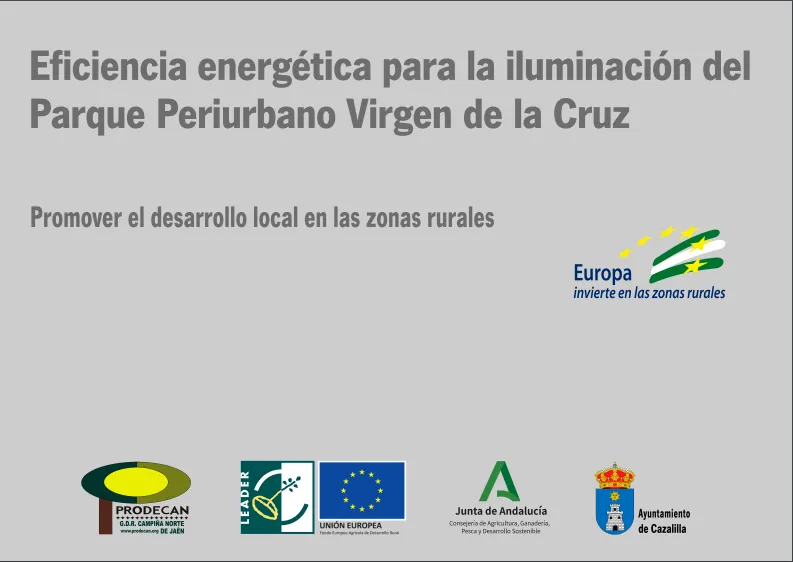 Cazalilla mejora la iluminación y seguridad de su parque periurbano con fondos europeos