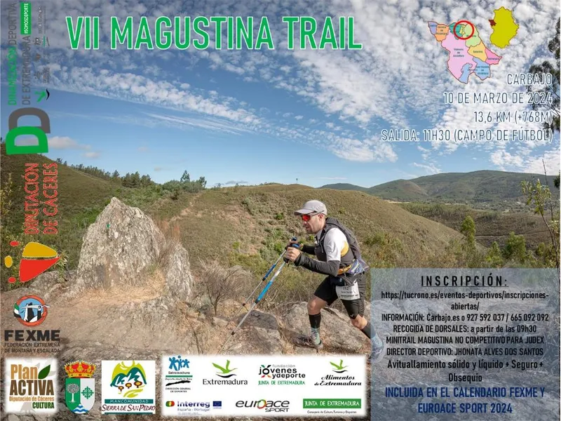 La VII Magustina Trail de Carbajo se celebrará el 10 de marzo
