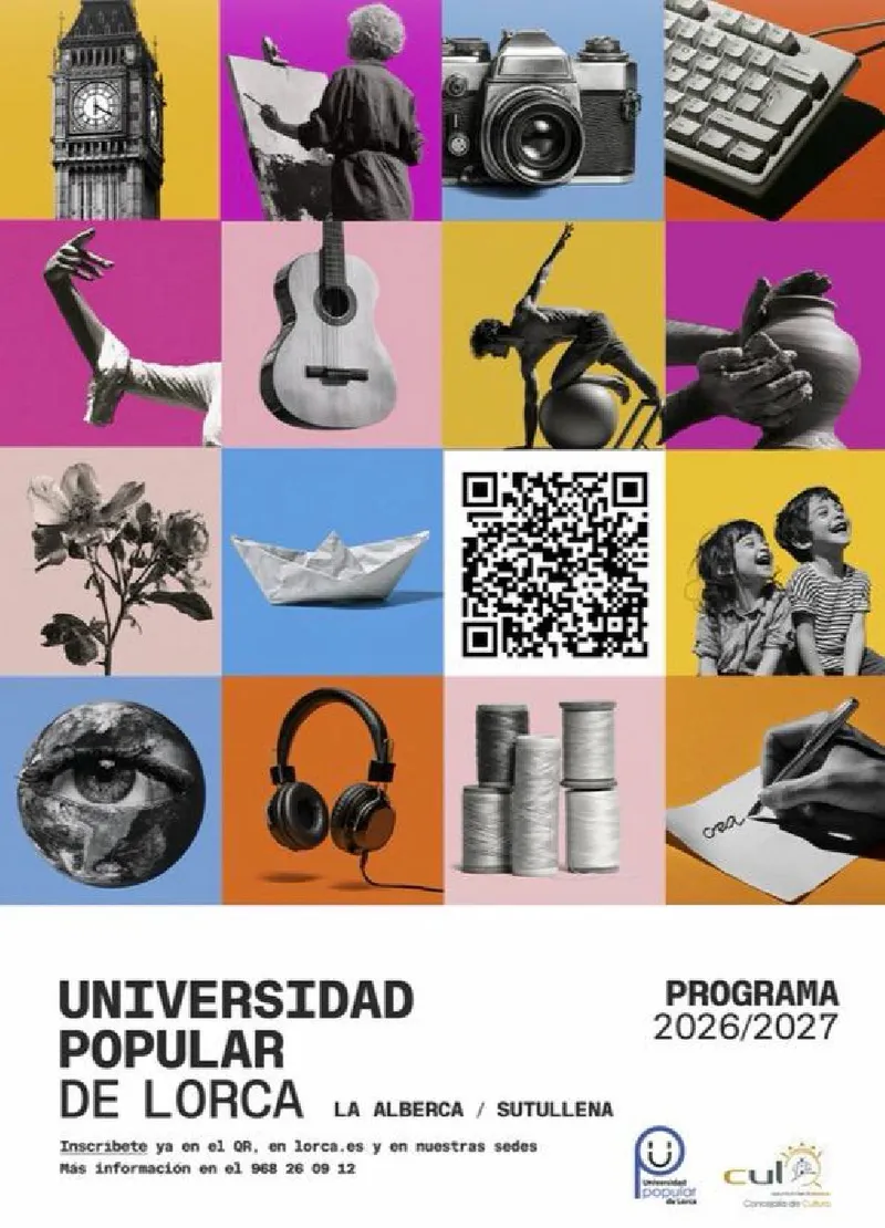 La Universidad Popular de Lorca abre inscripciones para más de un centenar de cursos y talleres
