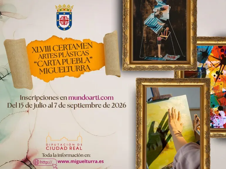 Miguelturra abre el plazo para el XLVIII Certamen de Artes Plásticas "Carta Puebla"