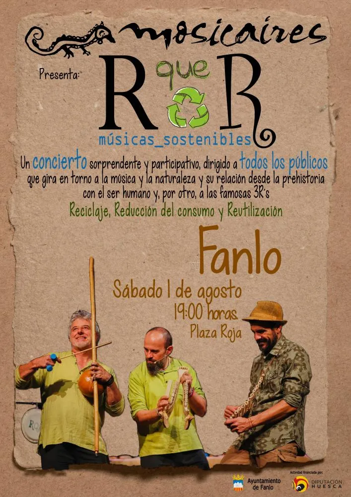 Fanlo acoge el sábado 1 de julio el concierto de Mosicaires con músicas sostenibles