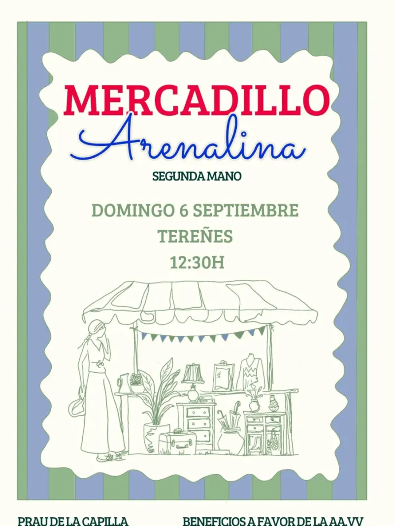 Tereñes celebra su primer mercadillo solidario 'La Arenalina'