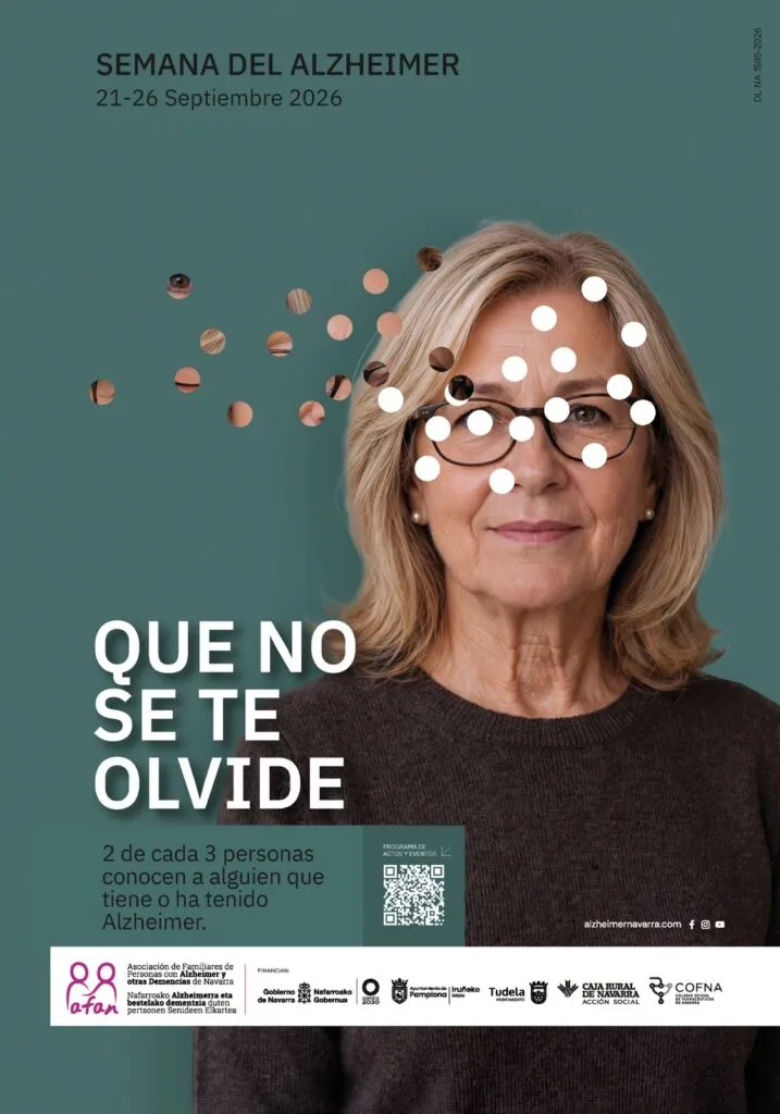 Murchante se ilumina de fucsia por el Día Mundial del Alzheimer