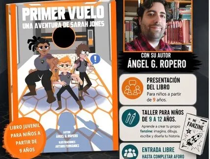 Ángel G. Ropero presenta "Primer Vuelo" y un taller de fanzines en Alpedrete