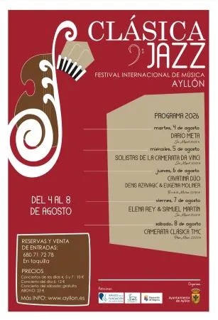 Ayllón acoge el Festival Internacional de Música Clásica y Jazz del 4 al 8 de agosto