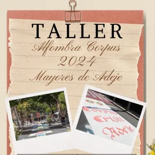 Adeje celebra el Corpus con talleres de alfombras florales y cruces para mayores