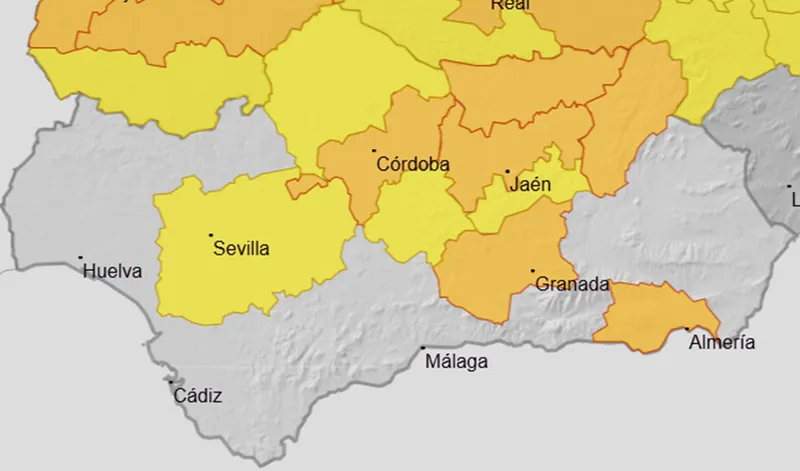 Andalucía en alerta naranja por calor: máximas de 42 grados en Córdoba y Jaén