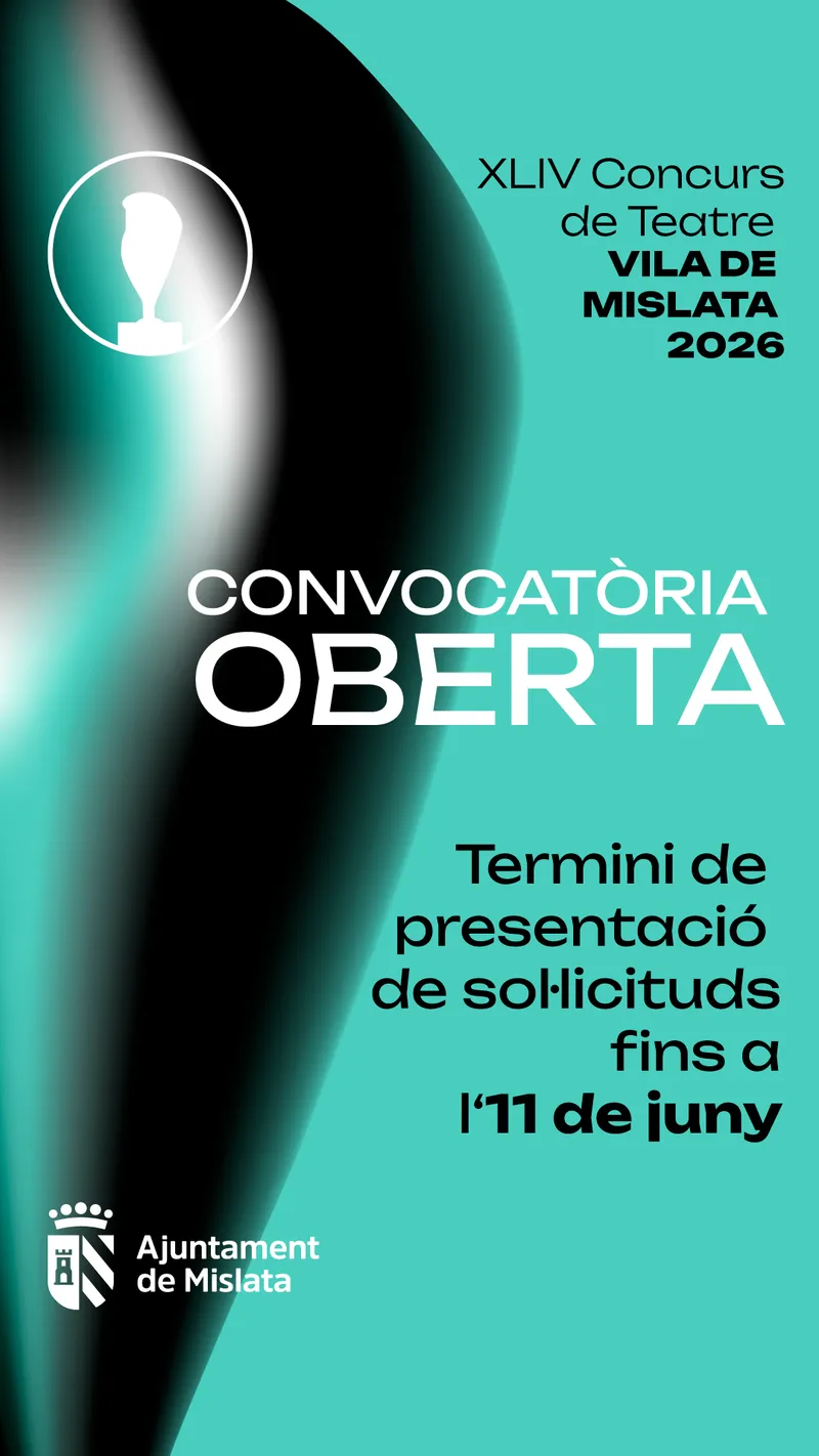 Mislata abre la convocatoria para su XLIV Concurso de Teatro "Vila de Mislata"