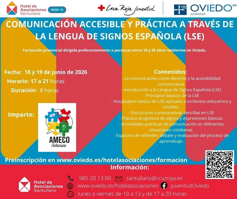 Oviedo ofrece curso gratuito de Lengua de Signos Española para jóvenes