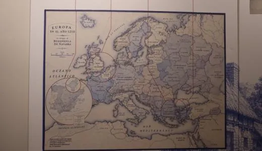 Tudela corrige un mapa histórico que omitía el Reino de Navarra en una exposición