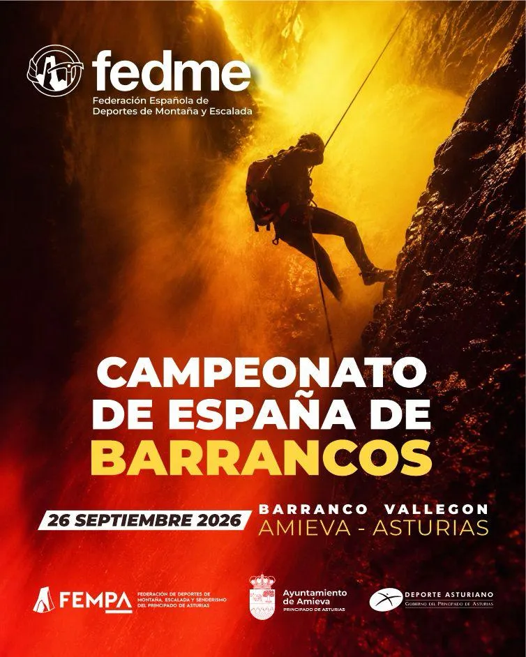 Amieva será la sede del Campeonato de España de Barrancos FEDME en 2026