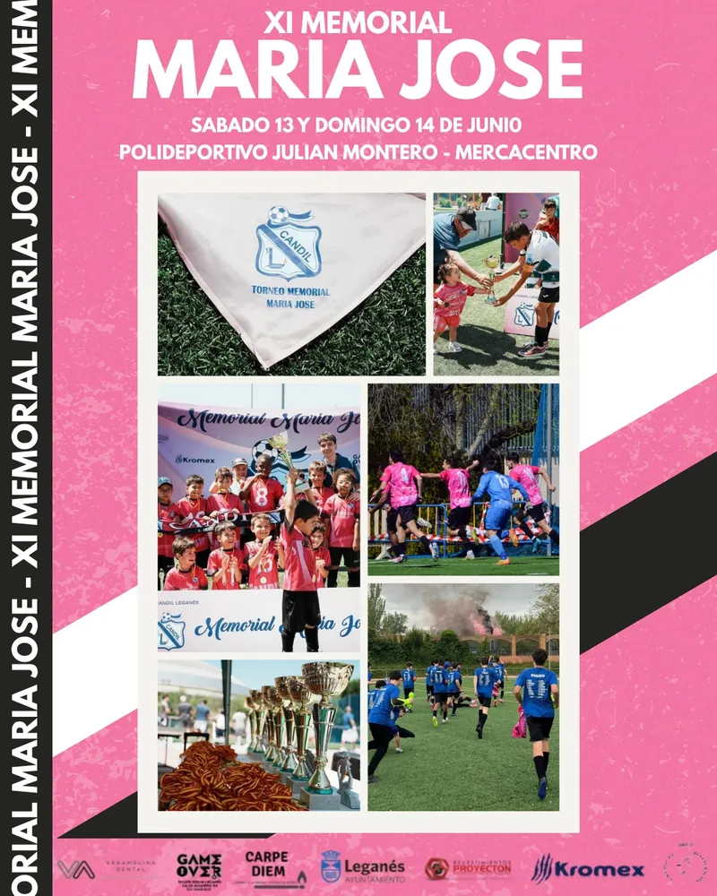 Leganés acoge el Torneo Memorial Mª José de fútbol el 13 y 14 de junio