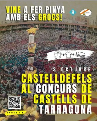 Los Castellers de Castelldefels buscan voluntarios para el Concurs de Castells en Tarragona