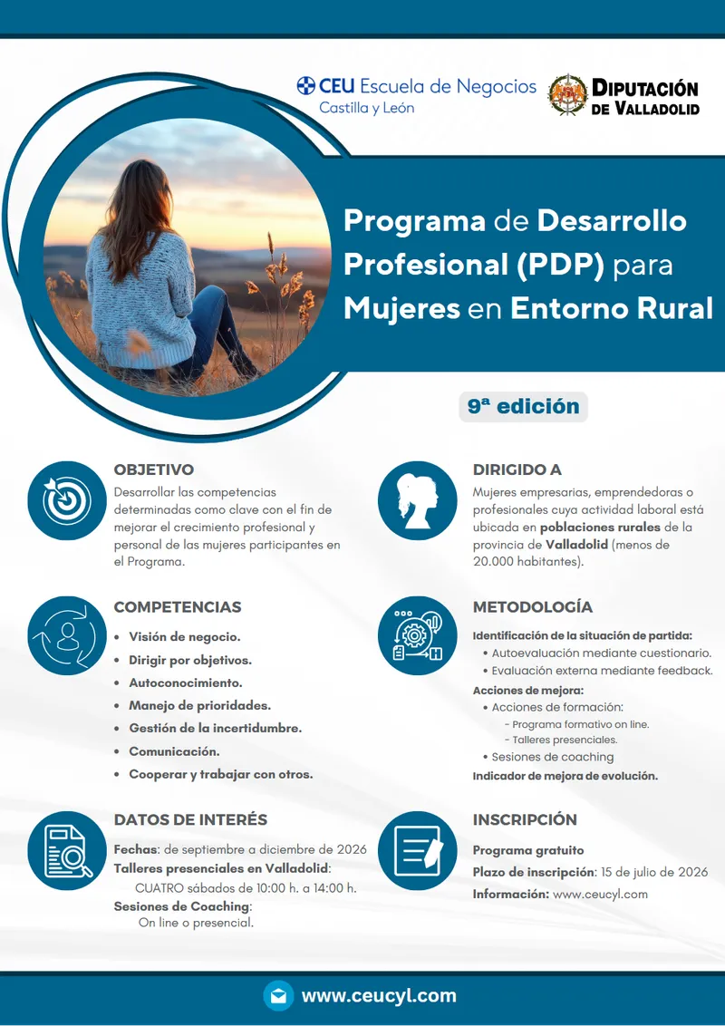 Programa de desarrollo profesional para mujeres rurales en Valladolid