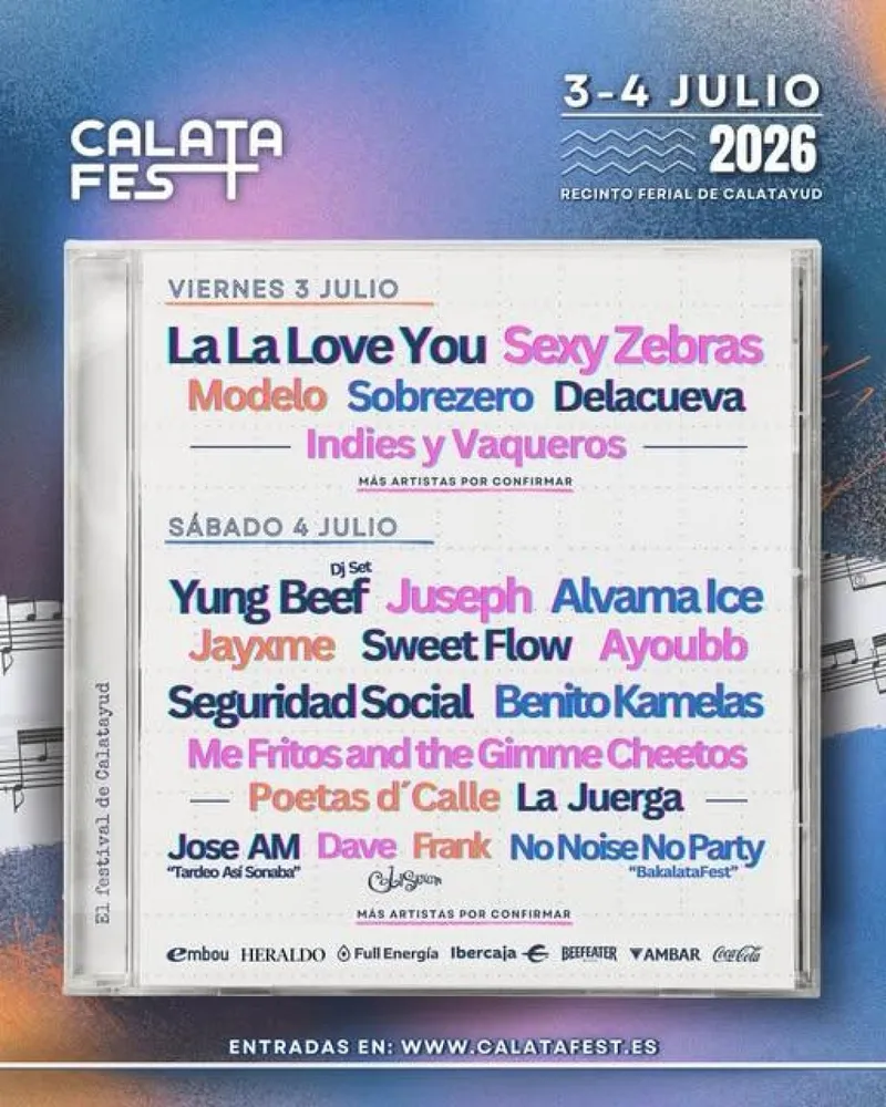 Calatayud celebra el festival de música Calatafest los días 3 y 4 de julio
