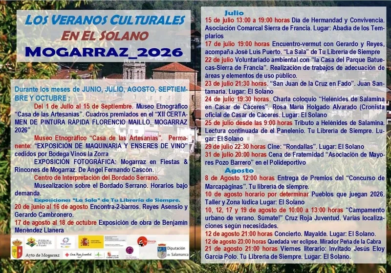 Mogarraz presenta su programación de Veranos Culturales para 2026
