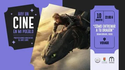 Vidiago acoge una noche de cine de verano con la proyección de "Cómo entrenar a tu dragón"