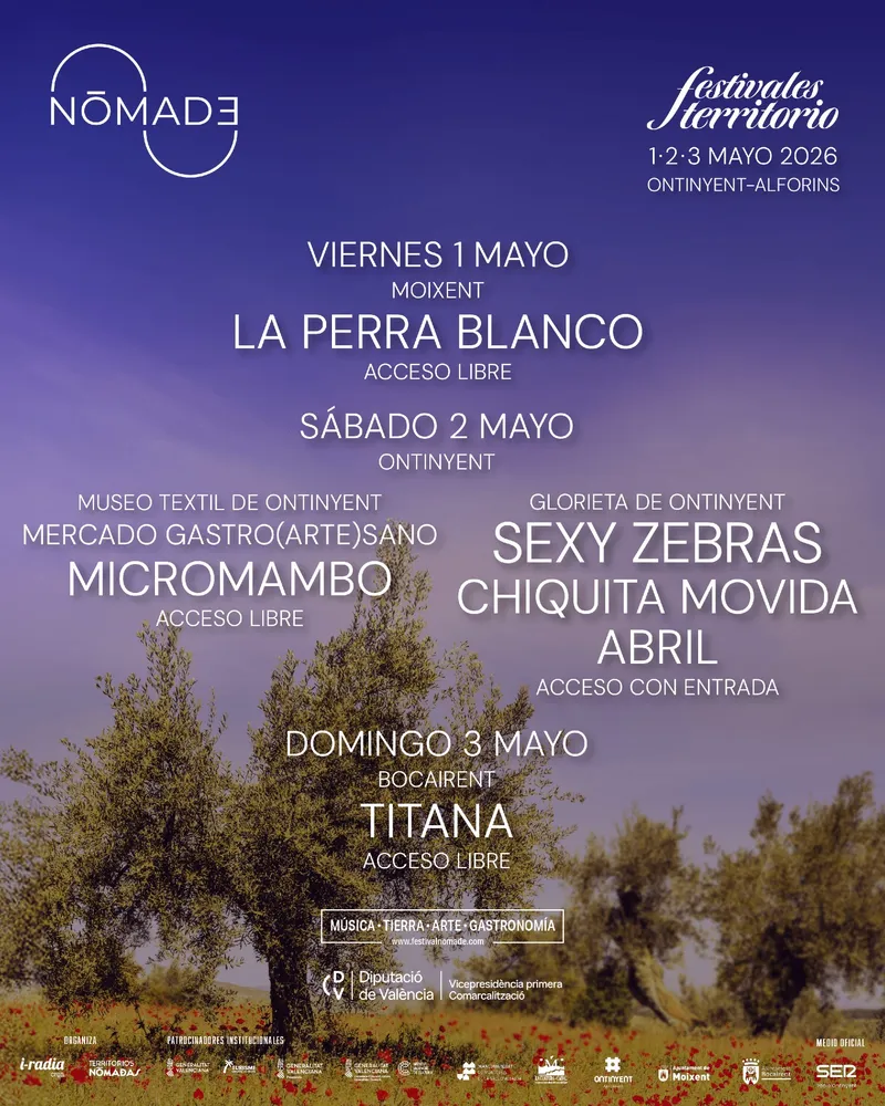 Bocairent se suma al Festival Nómade con música y cultura el 3 de mayo