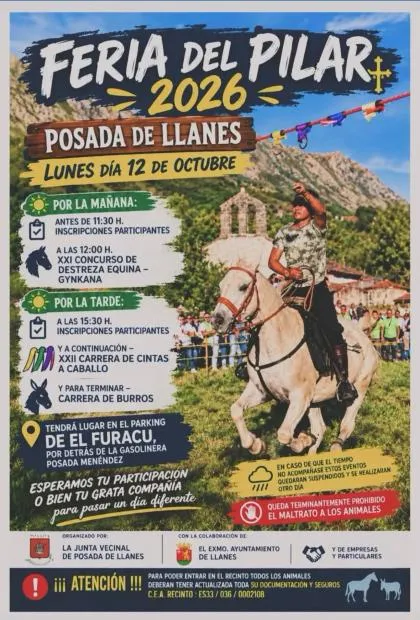 Posada de Llanes celebra su tradicional Feria Ganadera del Pilar con concursos y carreras