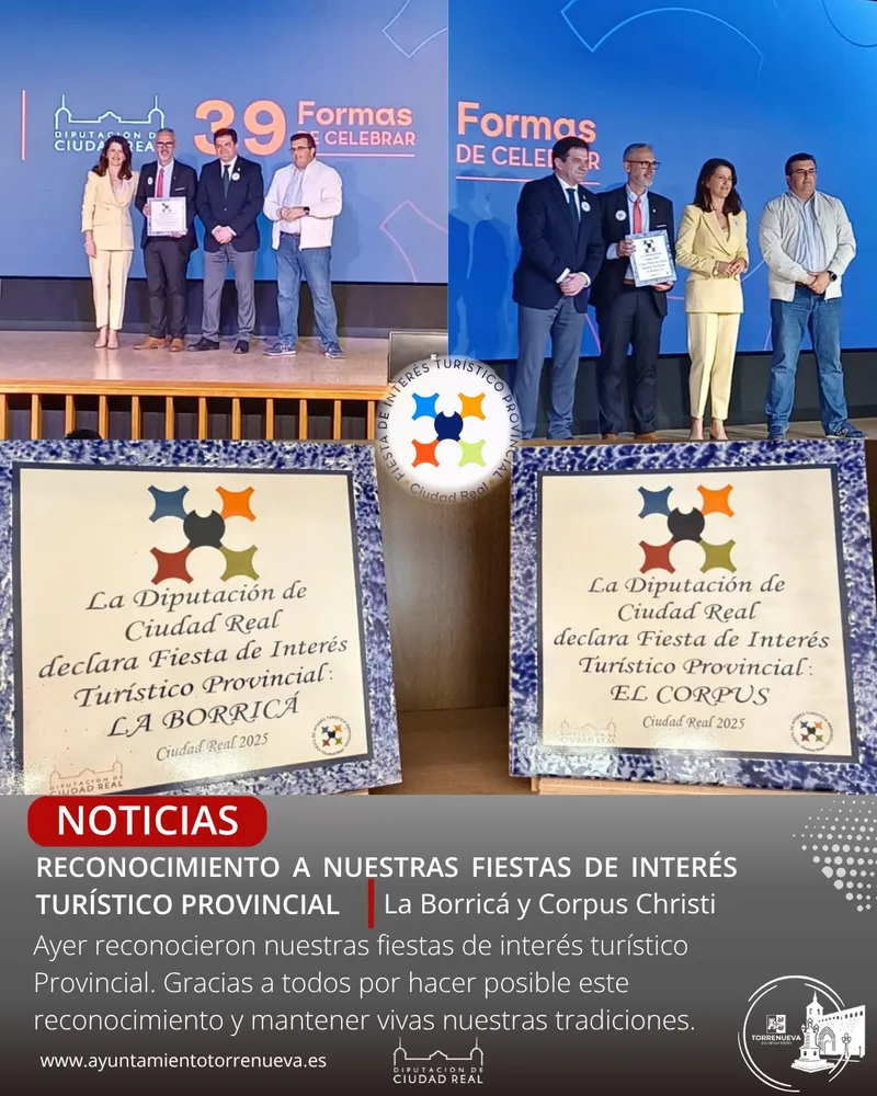 Torrenueva celebra el reconocimiento de sus fiestas 'La Borricá' y 'El Corpus'