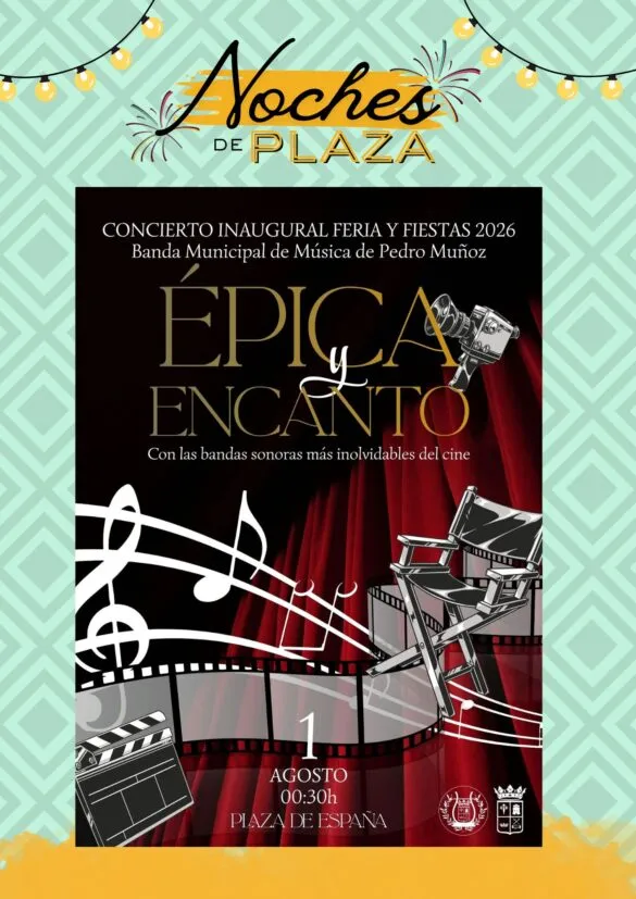 Pedro Muñoz prepara sus 'Noches de Plaza' para la Feria y Fiestas 2026