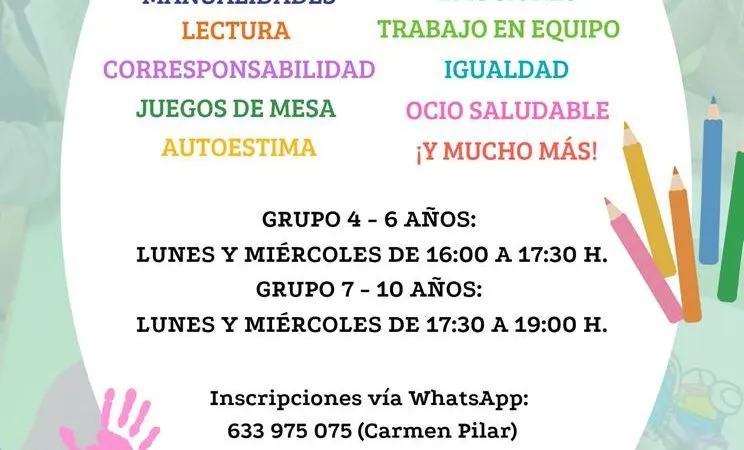 Casariche abre inscripciones para la Educateca, programa de conciliación familiar