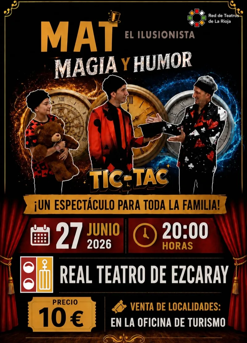 Ezcaray acoge el espectáculo de magia y humor 'Mat, el Ilusionista' el 27 de junio