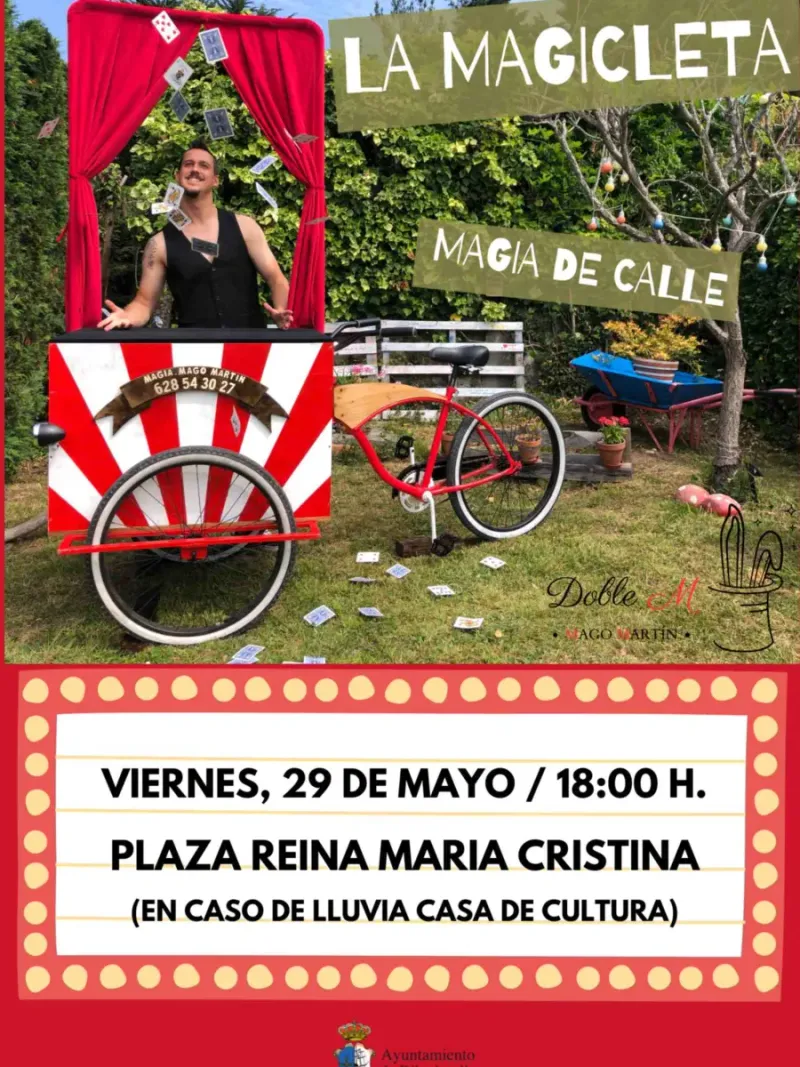 El Mago Martín trae "La Magicleta" a las calles de Ribadesella