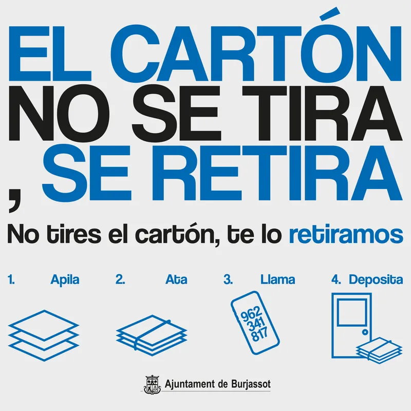 Burjassot lanza la recogida de cartón 'puerta a puerta' para comercios