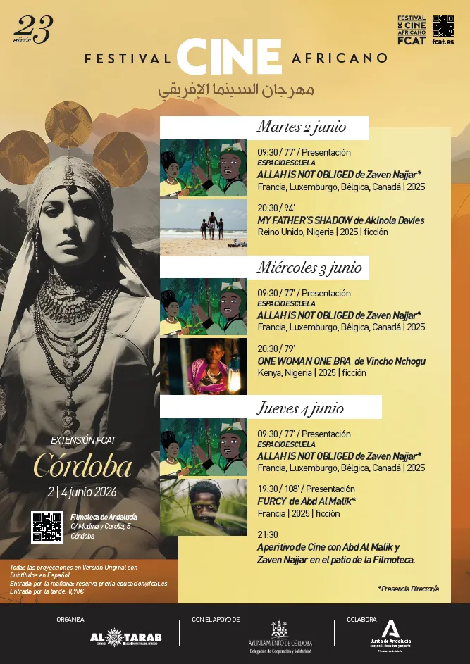 Córdoba celebra la 23ª edición del Festival de Cine Africano del 2 al 4 de junio