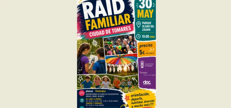 Tomares organiza el Raid Familiar 'Ciudad de Tomares' este sábado 30 de mayo