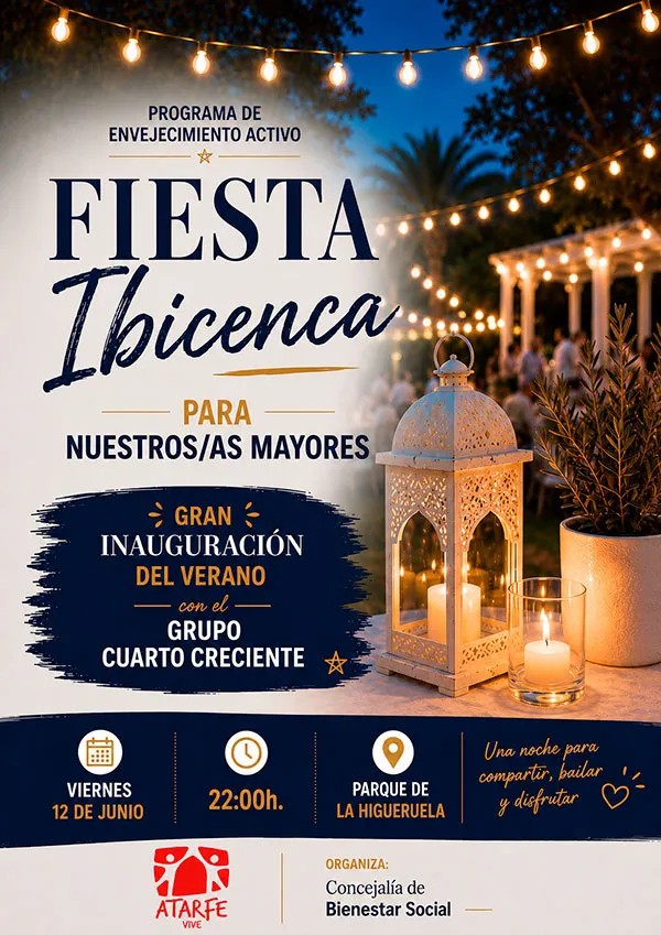 Atarfe celebra la llegada del verano con una fiesta ibicenca para mayores