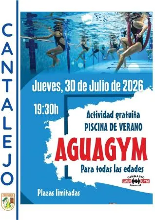 El Ayuntamiento de Cantalejo invita a una sesión gratuita de aguagym en la piscina de verano