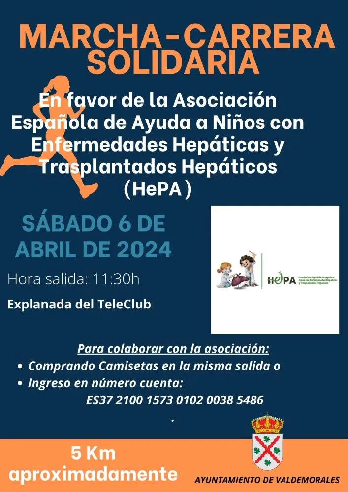 Valdemorales celebra una carrera solidaria por la salud hepática infantil