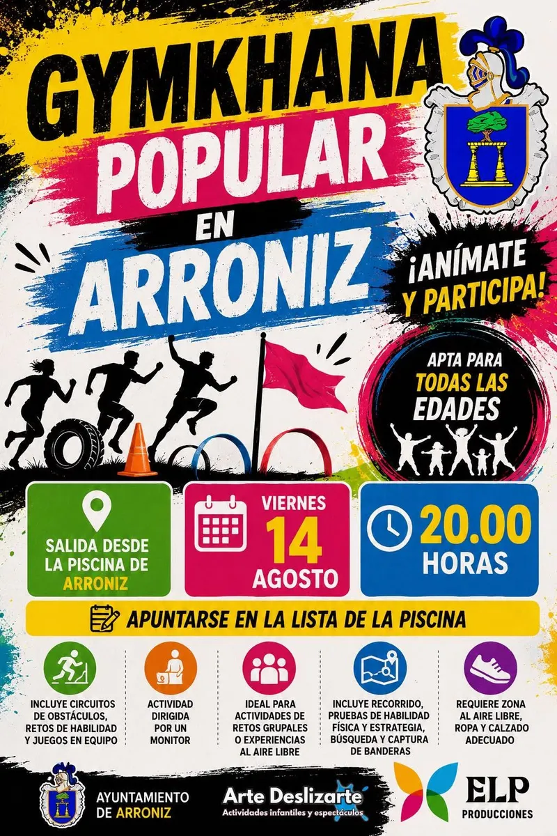 Arróniz celebra una gymkhana popular el 14 de agosto para todas las edades