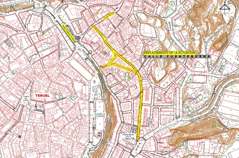 Teruel invertirá 1,85 millones en reformar la calle Fuentebuena y la Cuesta de la Jardinera