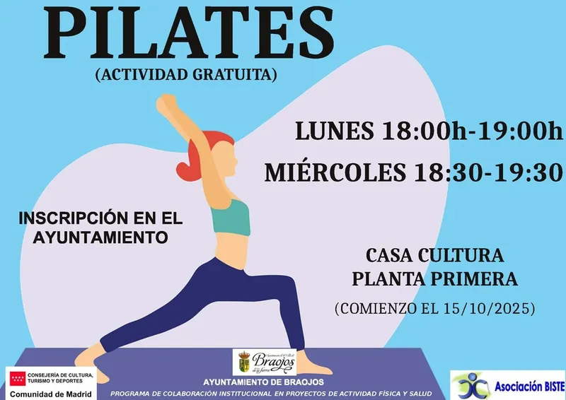 Braojos de la Sierra abre inscripciones para las clases de Pilates de la temporada 2025/2026