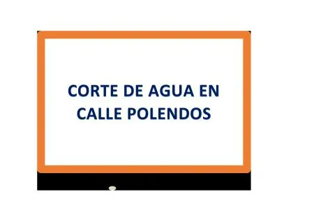 Corte de agua en la calle Polendos de Navalmanzano