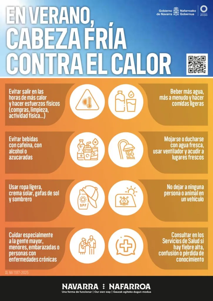 Alerta sanitaria en Murchante por calor extremo y mala calidad del aire