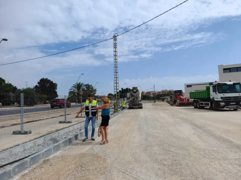 Almoradí avanza en la mejora de accesos al nuevo CEIP El Gabato