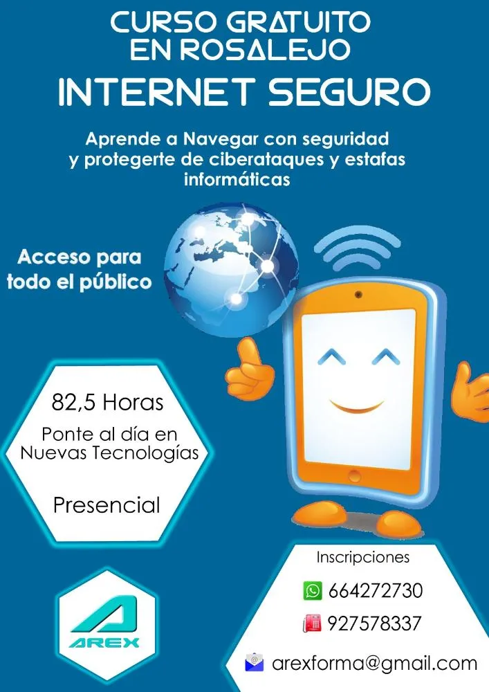 Rosalejo organiza un curso presencial sobre "Internet Seguro" para febrero