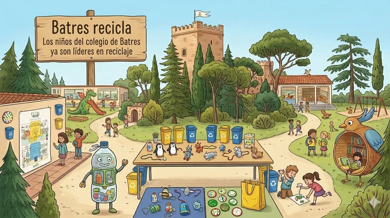El colegio de Batres fomenta el reciclaje con juegos y actividades creativas