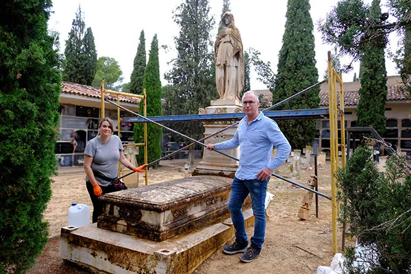 Alcañiz restaura el Mausoleo de Doña Vicenta Estrada en el Cementerio Municipal